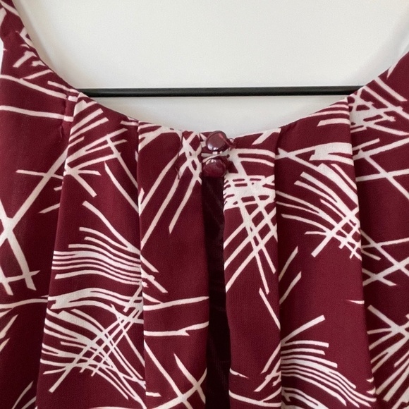 Dainty Hooligan Halter Mini Dress Boho Cinched Waist High Neckline Flowy - Picture 4 of 6